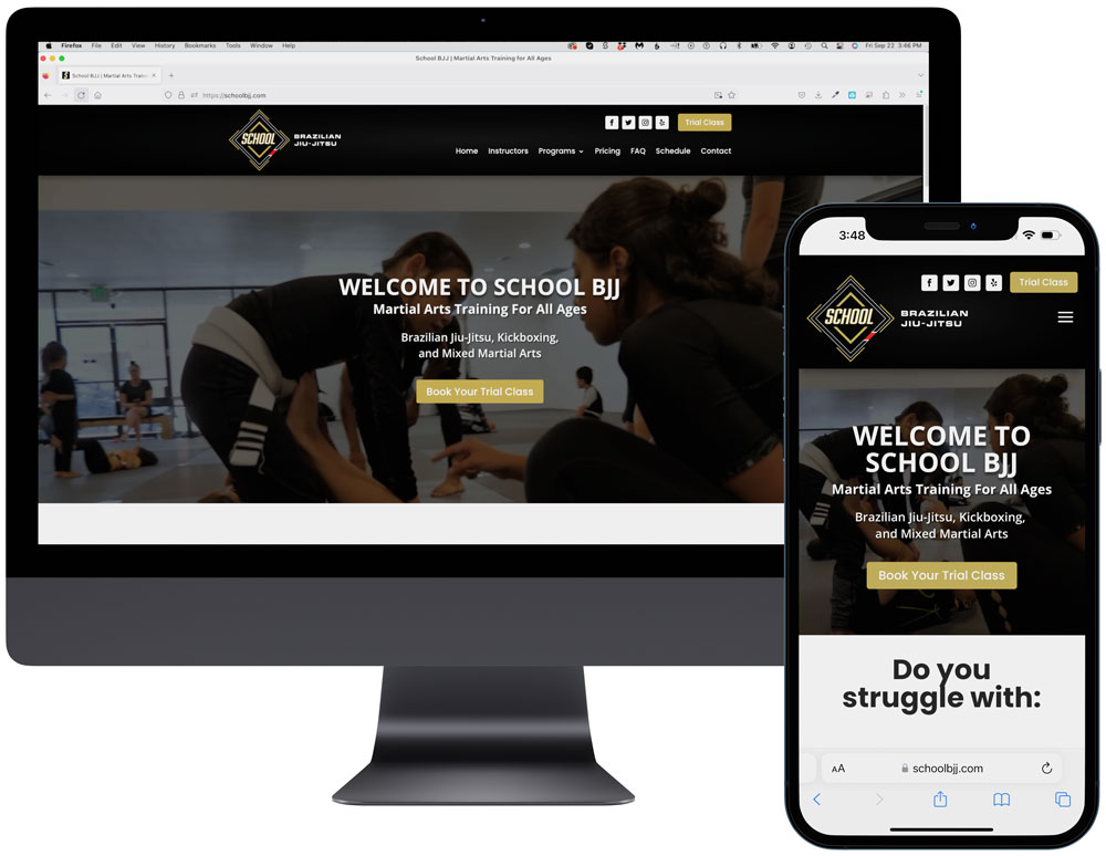 Website Design - School BJJ